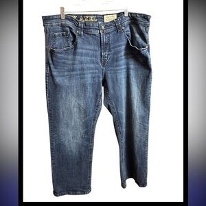 TK Axel Men’s Slim Boot Jeans - Size 40x30 - Dark Wash Denim - 99% Cotton